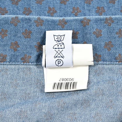 BARBA DANDYLIFE コットン100% ホリゾンタルカラーデニムシャツ｜435608-39｜GUARDAROBA MILANO OFFICIAL STORE