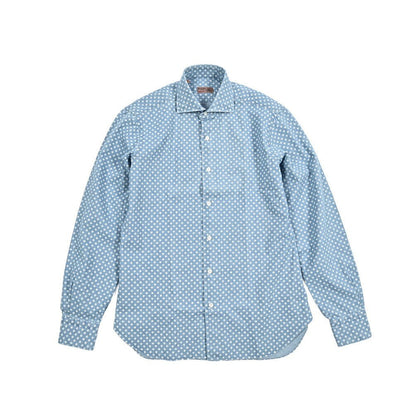 BARBA DANDYLIFE コットン100% ホリゾンタルカラーデニムシャツ｜435610-39｜GUARDAROBA MILANO OFFICIAL STORE