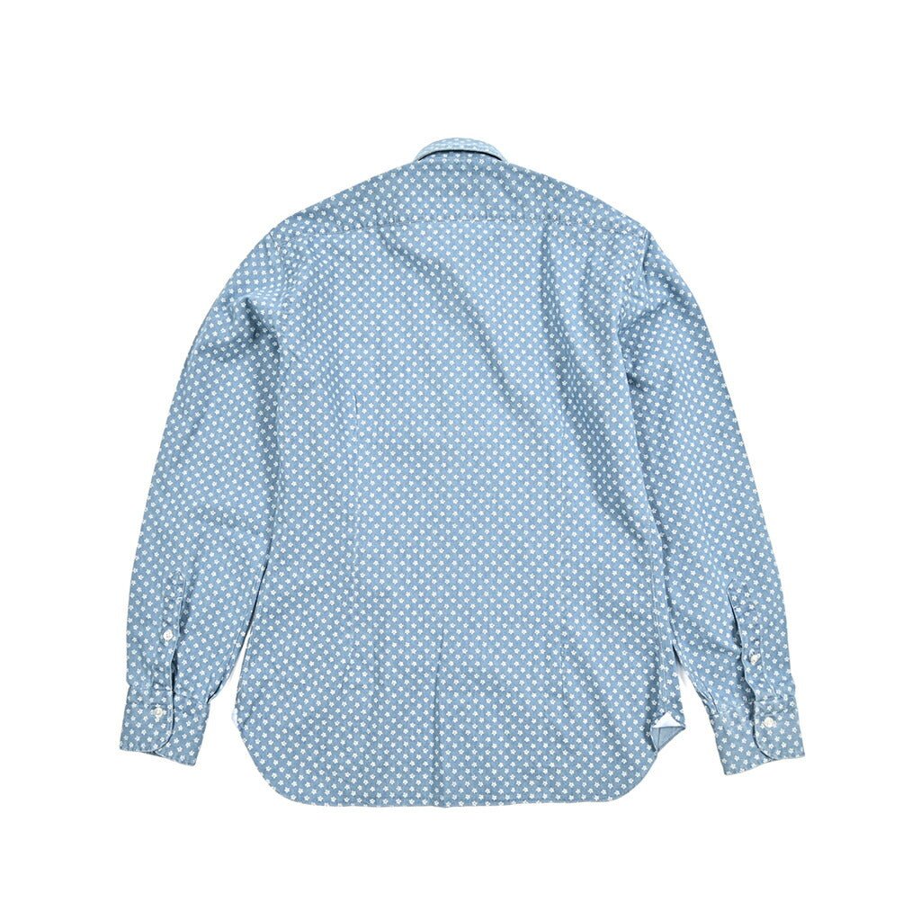 BARBA DANDYLIFE コットン100% ホリゾンタルカラーデニムシャツ｜435610-39｜GUARDAROBA MILANO OFFICIAL STORE
