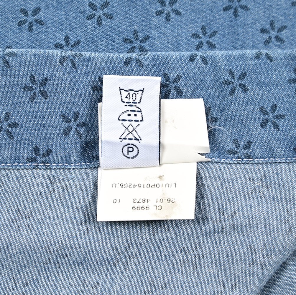 BARBA DANDYLIFE コットン100% ワイドカラーデニムシャツ｜435612-40｜GUARDAROBA MILANO OFFICIAL STORE