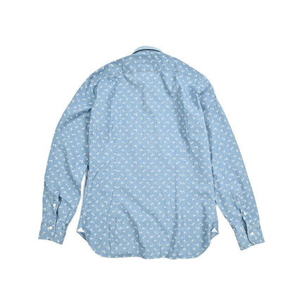 BARBA DANDYLIFE コットン100% ホリゾンタルカラーデニムシャツ｜435614-40｜GUARDAROBA MILANO OFFICIAL STORE