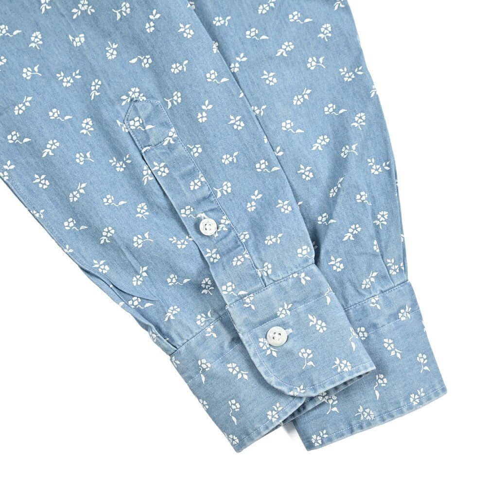 BARBA DANDYLIFE コットン100% ホリゾンタルカラーデニムシャツ｜435614-40｜GUARDAROBA MILANO OFFICIAL STORE