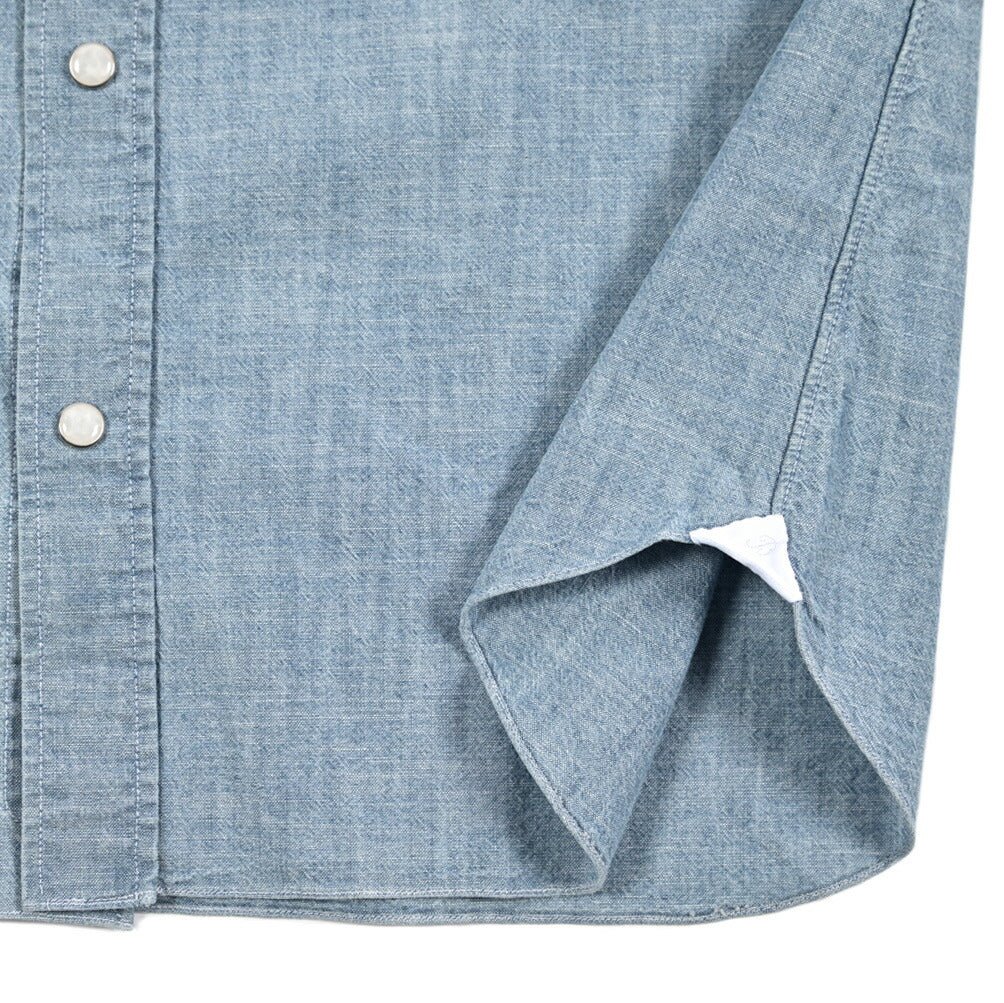 BARBA DANDYLIFE コットン100% ワイドカラーデニムシャツ｜435621-40｜GUARDAROBA MILANO OFFICIAL STORE