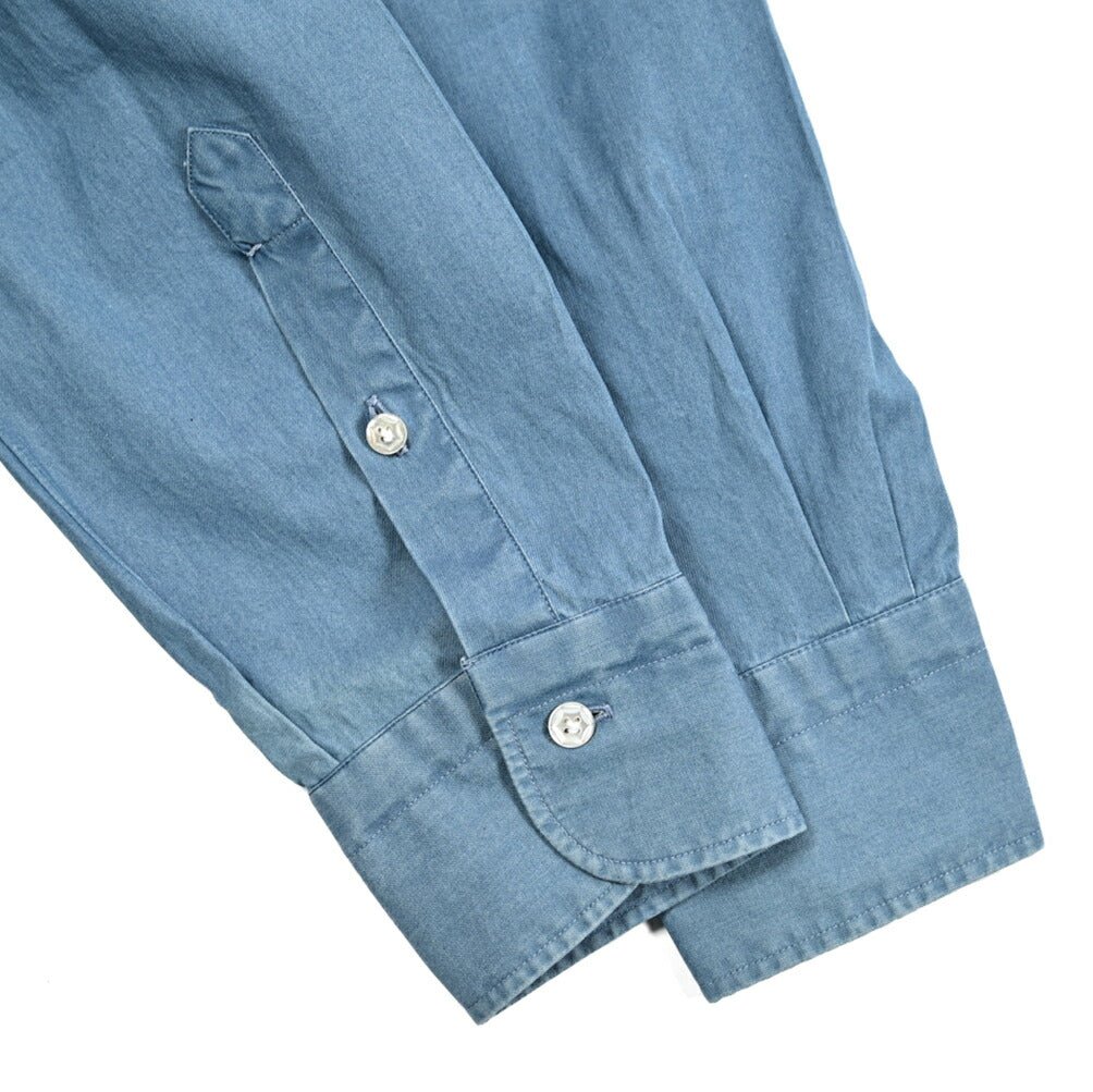 BARBA DANDYLIFE コットン100% ホリゾンタルカラーデニムシャツ｜435626-40｜GUARDAROBA MILANO OFFICIAL STORE