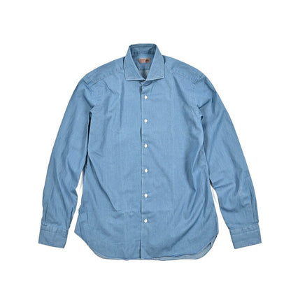 BARBA DANDYLIFE コットン100% ホリゾンタルカラーデニムシャツ｜435626-40｜GUARDAROBA MILANO OFFICIAL STORE