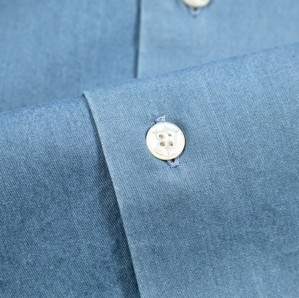 BARBA DANDYLIFE コットン100% ホリゾンタルカラーデニムシャツ｜435626-40｜GUARDAROBA MILANO OFFICIAL STORE