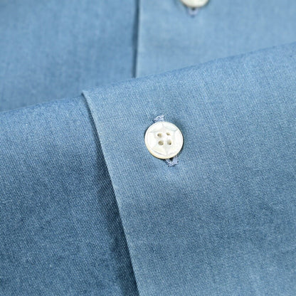BARBA DANDYLIFE コットン100% ホリゾンタルカラーデニムシャツ｜435626-40｜GUARDAROBA MILANO OFFICIAL STORE
