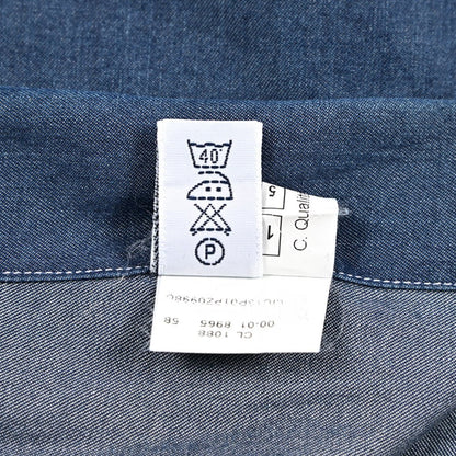 BARBA DANDYLIFE コットン100% ホリゾンタルカラーデニムシャツ｜435630-38｜GUARDAROBA MILANO OFFICIAL STORE