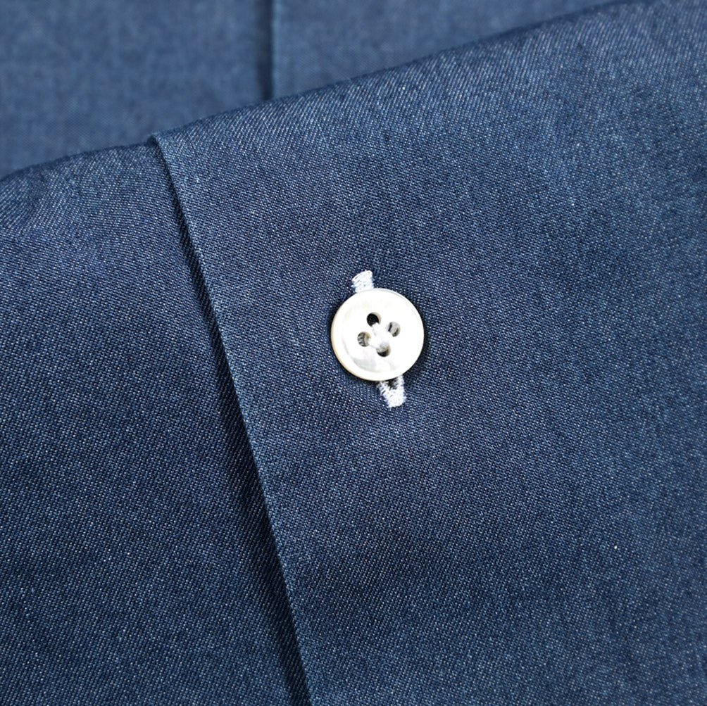 BARBA DANDYLIFE コットン100% ホリゾンタルカラーデニムシャツ｜435630-38｜GUARDAROBA MILANO OFFICIAL STORE
