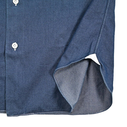 BARBA DANDYLIFE コットン100% ホリゾンタルカラーデニムシャツ｜435630-38｜GUARDAROBA MILANO OFFICIAL STORE