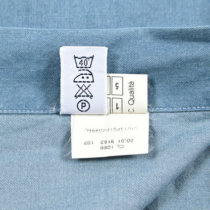 BARBA DANDYLIFE コットン100% ホリゾンタルカラーデニムシャツ｜435632-38｜GUARDAROBA MILANO OFFICIAL STORE