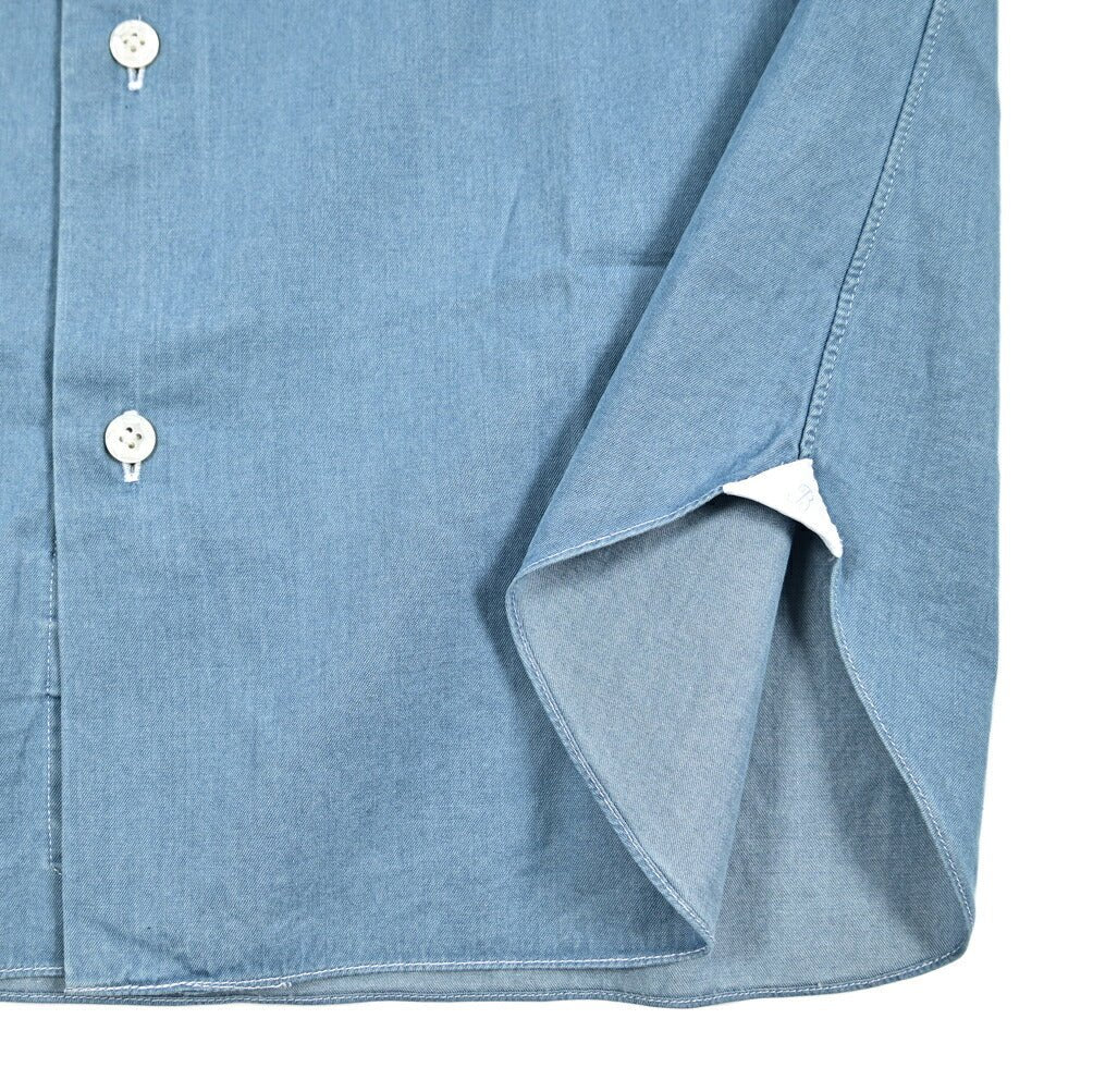 BARBA DANDYLIFE コットン100% ホリゾンタルカラーデニムシャツ｜435632-38｜GUARDAROBA MILANO OFFICIAL STORE