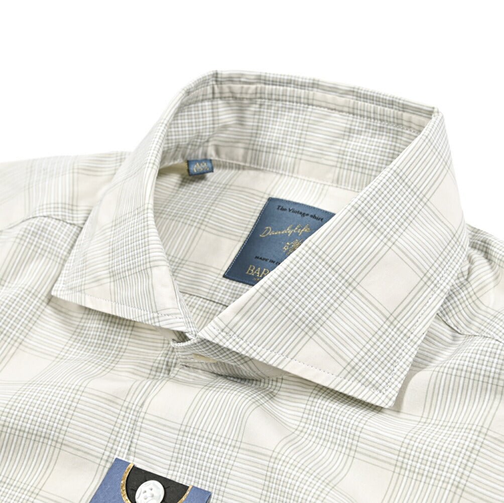 BARBA DANDYLIFE コットン100% ホリゾンタルカラーシャツ｜435665｜GUARDAROBA MILANO OFFICIAL STORE