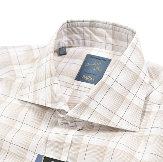 BARBA DANDYLIFE コットン100% ホリゾンタルカラーシャツ｜435668｜GUARDAROBA MILANO OFFICIAL STORE