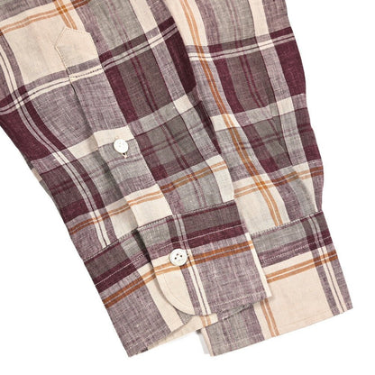 BARBA DANDYLIFE リネン100% ホリゾンタルカラーシャツ｜435672｜GUARDAROBA MILANO OFFICIAL STORE