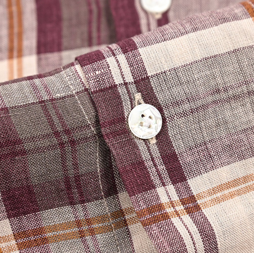 BARBA DANDYLIFE リネン100% ホリゾンタルカラーシャツ｜435672｜GUARDAROBA MILANO OFFICIAL STORE