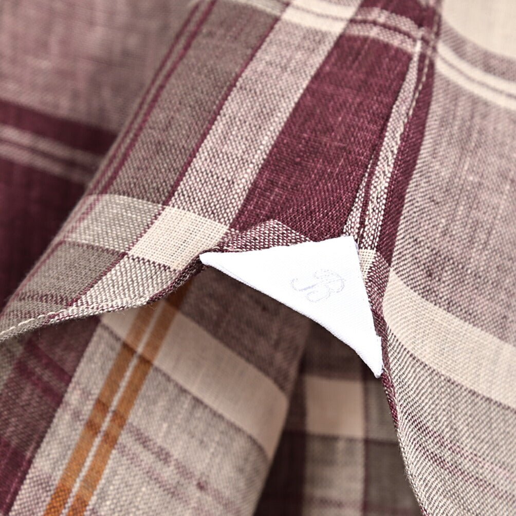 BARBA DANDYLIFE リネン100% ホリゾンタルカラーシャツ｜435672｜GUARDAROBA MILANO OFFICIAL STORE