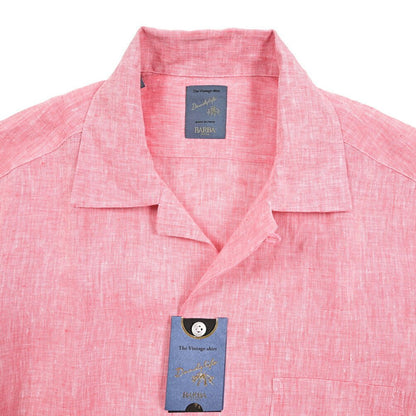 BARBA DANDYLIFE リネン100% 半袖オープンカラーシャツ 開襟シャツ｜435679｜GUARDAROBA MILANO OFFICIAL STORE