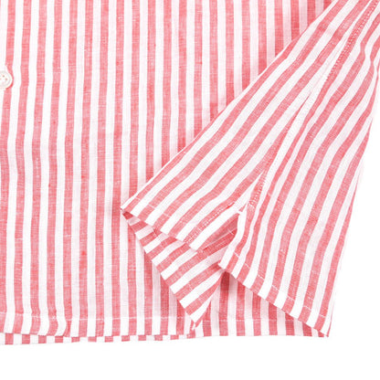 BARBA DANDYLIFE リネン100% 半袖オープンカラーシャツ 開襟シャツ｜435680｜GUARDAROBA MILANO OFFICIAL STORE