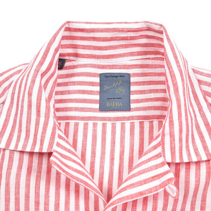BARBA DANDYLIFE リネン100% 半袖オープンカラーシャツ 開襟シャツ｜435680｜GUARDAROBA MILANO OFFICIAL STORE