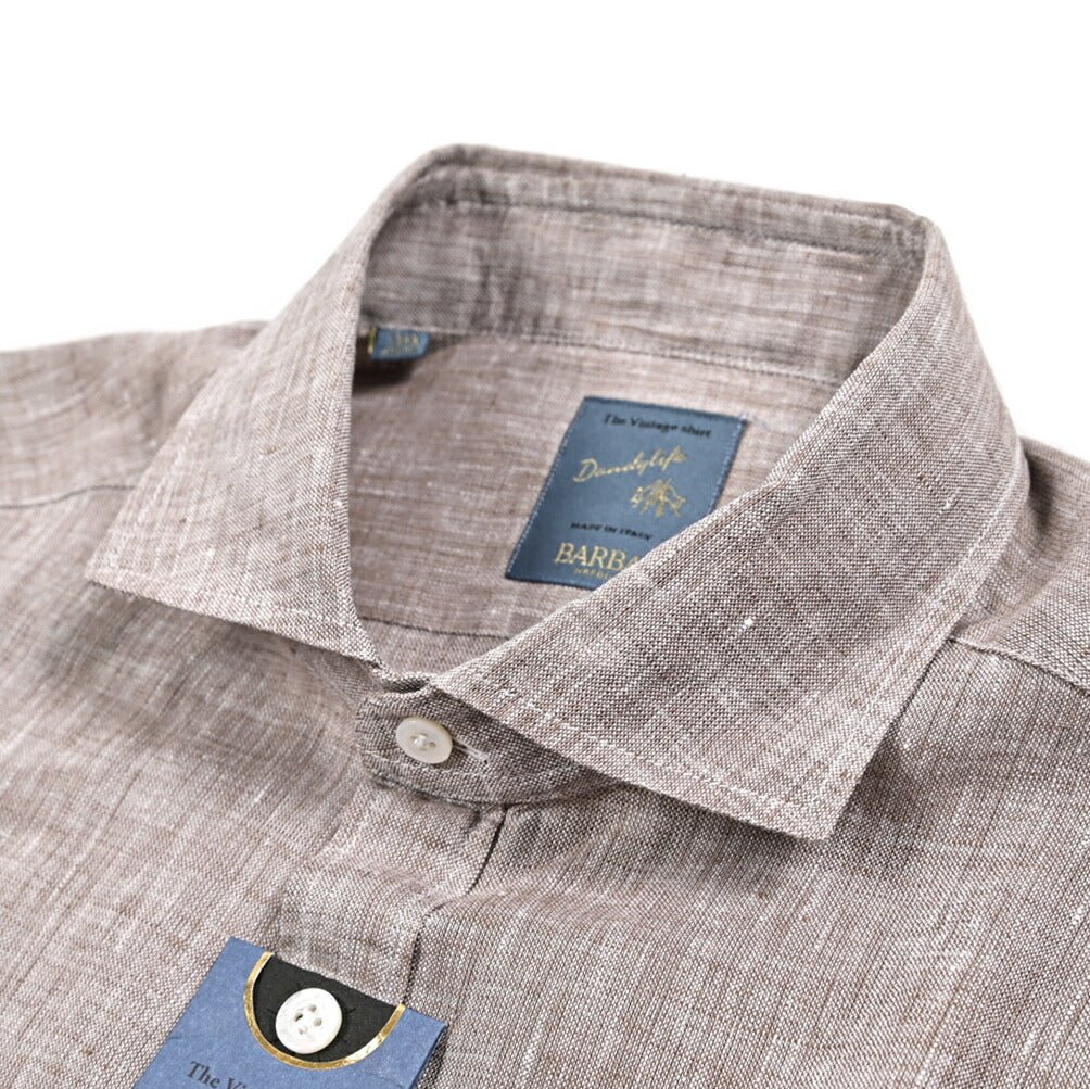 BARBA DANDYLIFE リネン100% プルオーバーシャツ｜435682｜GUARDAROBA MILANO OFFICIAL STORE