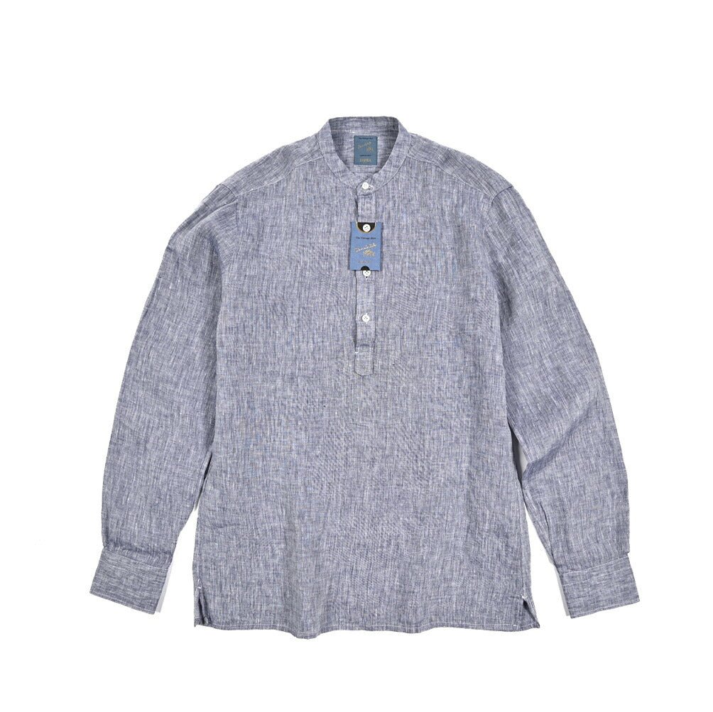BARBA DANDYLIFE リネン100% プルオーバーシャツ｜435683｜GUARDAROBA MILANO OFFICIAL STORE