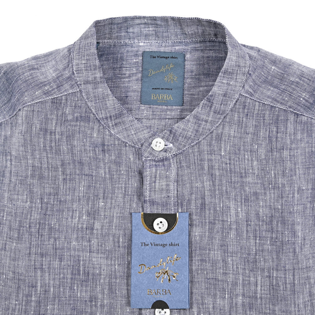 BARBA DANDYLIFE リネン100% プルオーバーシャツ｜435683｜GUARDAROBA MILANO OFFICIAL STORE
