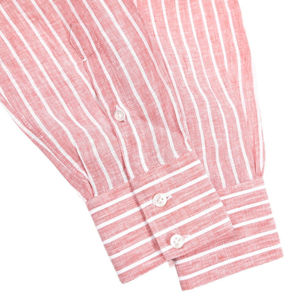 BARBA DANDYLIFE リネン100% ワイドカラーシャツ｜435685｜GUARDAROBA MILANO OFFICIAL STORE