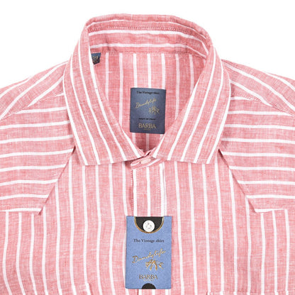 BARBA DANDYLIFE リネン100% ワイドカラーシャツ｜435685｜GUARDAROBA MILANO OFFICIAL STORE