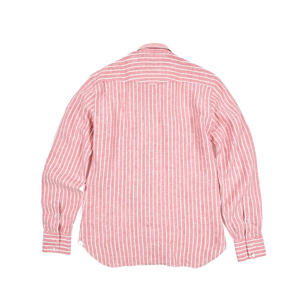 BARBA DANDYLIFE リネン100% ワイドカラーシャツ｜435685｜GUARDAROBA MILANO OFFICIAL STORE