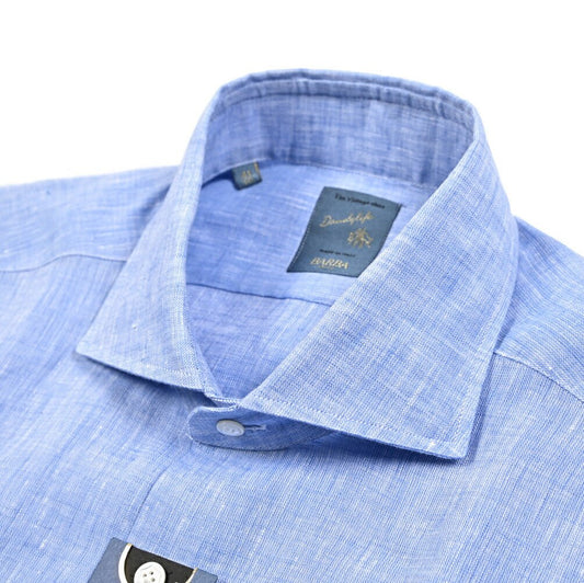BARBA DANDYLIFE リネン100% ホリゾンタルカラーシャツ｜435731｜GUARDAROBA MILANO OFFICIAL STORE