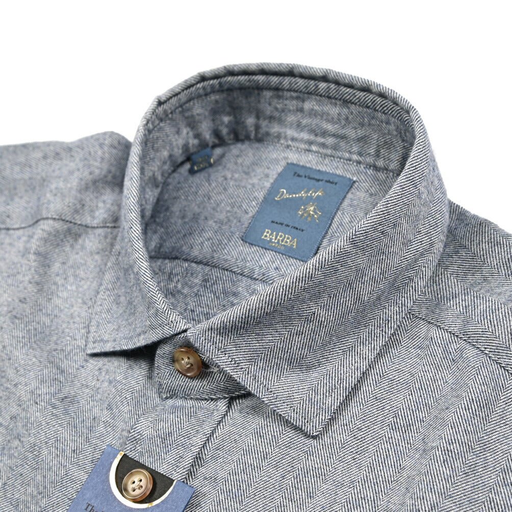 BARBA DANDYLIFE コットン100% CPOシャツ / The Vintage Shirt｜435690｜GUARDAROBA MILANO OFFICIAL STORE