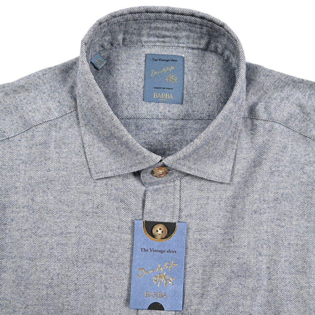 BARBA DANDYLIFE コットン100% CPOシャツ / The Vintage Shirt｜435690｜GUARDAROBA MILANO OFFICIAL STORE