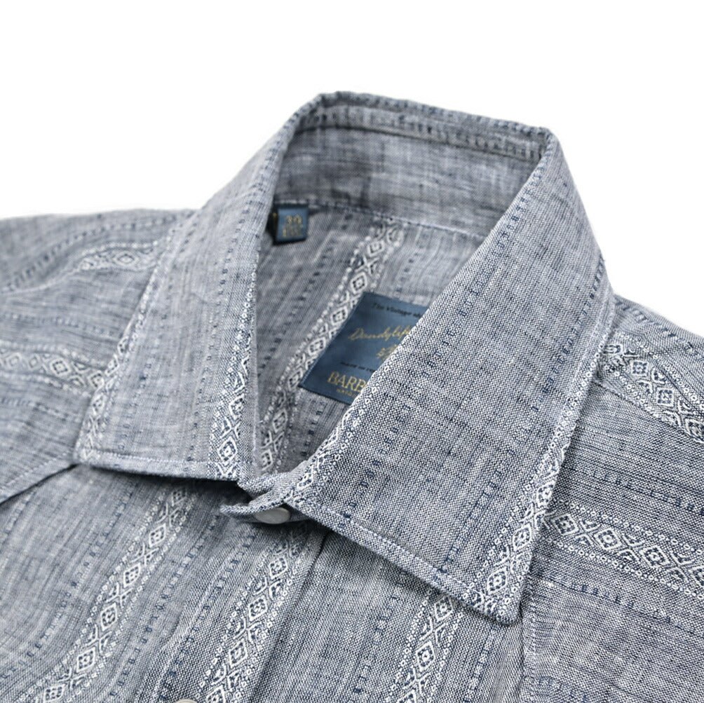 BARBA DANDYLIFE リネン100% ウエスタンシャツ The Vintage Shirt｜435686｜GUARDAROBA MILANO OFFICIAL STORE
