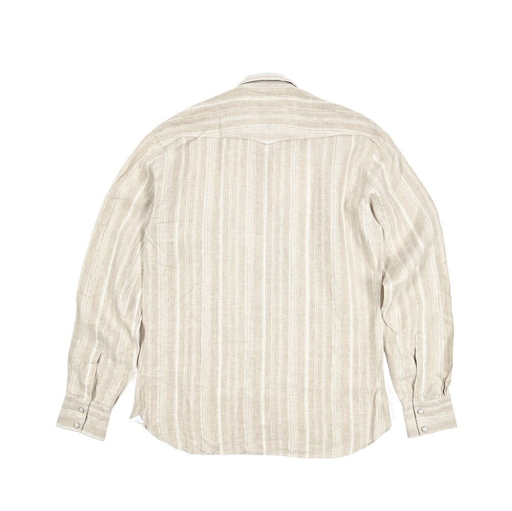 BARBA DANDYLIFE リネン100% ウエスタンシャツ The Vintage Shirt｜435687｜GUARDAROBA MILANO OFFICIAL STORE