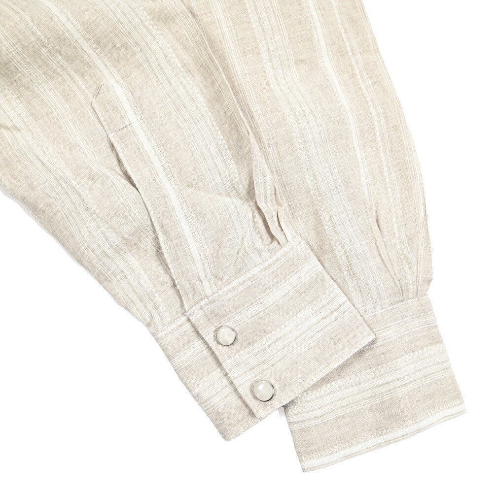 BARBA DANDYLIFE リネン100% ウエスタンシャツ The Vintage Shirt｜435687｜GUARDAROBA MILANO OFFICIAL STORE