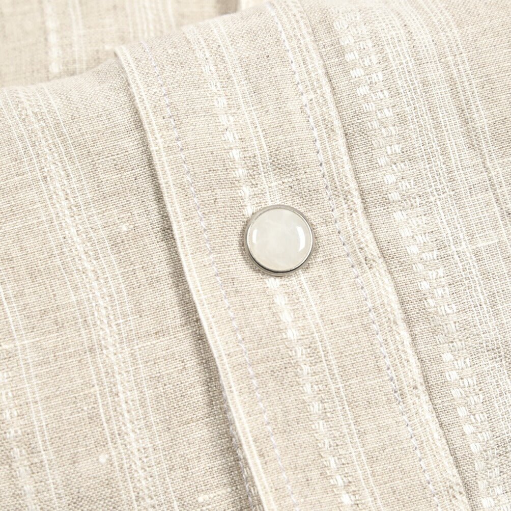 BARBA DANDYLIFE リネン100% ウエスタンシャツ The Vintage Shirt｜435687｜GUARDAROBA MILANO OFFICIAL STORE