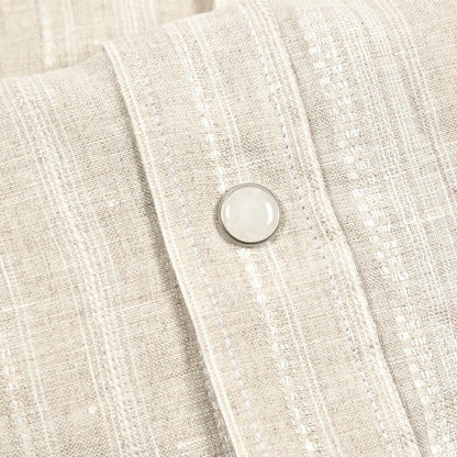 BARBA DANDYLIFE リネン100% ウエスタンシャツ The Vintage Shirt｜435687｜GUARDAROBA MILANO OFFICIAL STORE