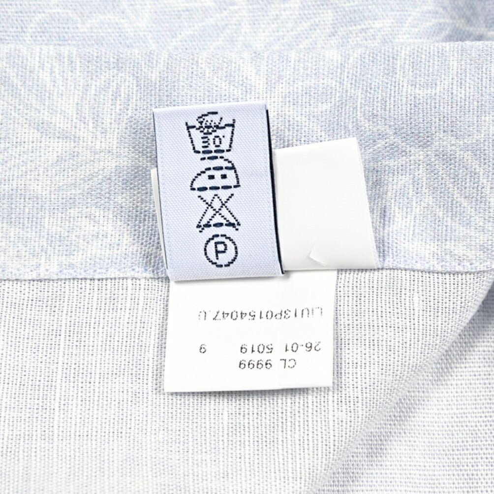 BARBA DANDYLIFE リネン混コットン ホリゾンタルカラーシャツ｜435589｜GUARDAROBA MILANO OFFICIAL STORE