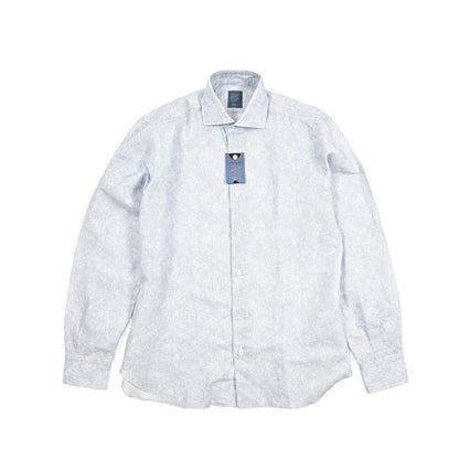 BARBA DANDYLIFE リネン混コットン ホリゾンタルカラーシャツ｜435589｜GUARDAROBA MILANO OFFICIAL STORE