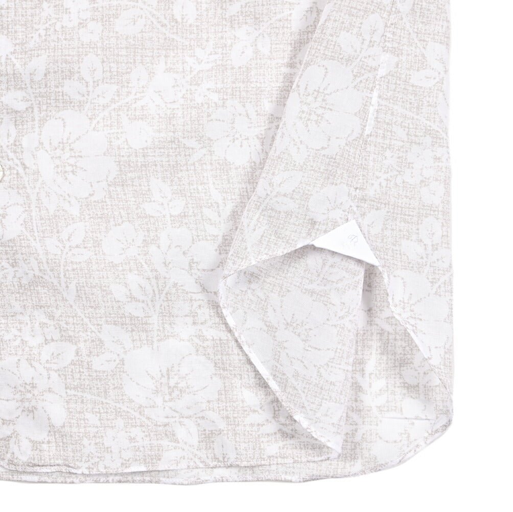 BARBA DANDYLIFE リネン混 ホリゾンタルカラーレーヨンシャツ｜435591｜GUARDAROBA MILANO OFFICIAL STORE