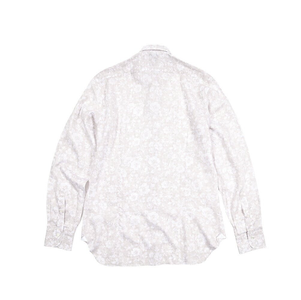 BARBA DANDYLIFE リネン混 ホリゾンタルカラーレーヨンシャツ｜435591｜GUARDAROBA MILANO OFFICIAL STORE