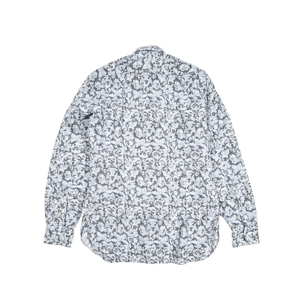 BARBA DANDYLIFE リネン混コットン ホリゾンタルカラーシャツ｜435594｜GUARDAROBA MILANO OFFICIAL STORE