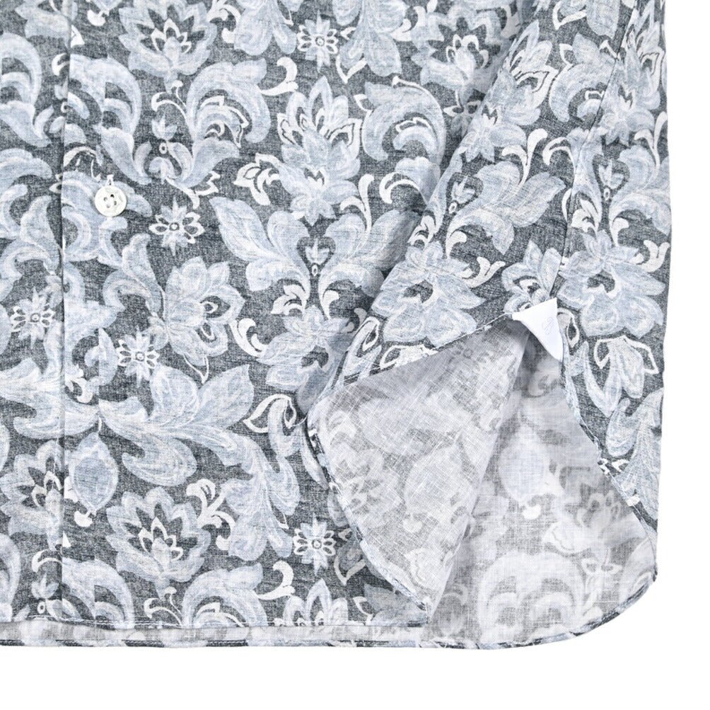 BARBA DANDYLIFE リネン混コットン ホリゾンタルカラーシャツ｜435594｜GUARDAROBA MILANO OFFICIAL STORE