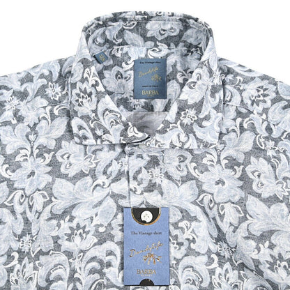 BARBA DANDYLIFE リネン混コットン ホリゾンタルカラーシャツ｜435594｜GUARDAROBA MILANO OFFICIAL STORE