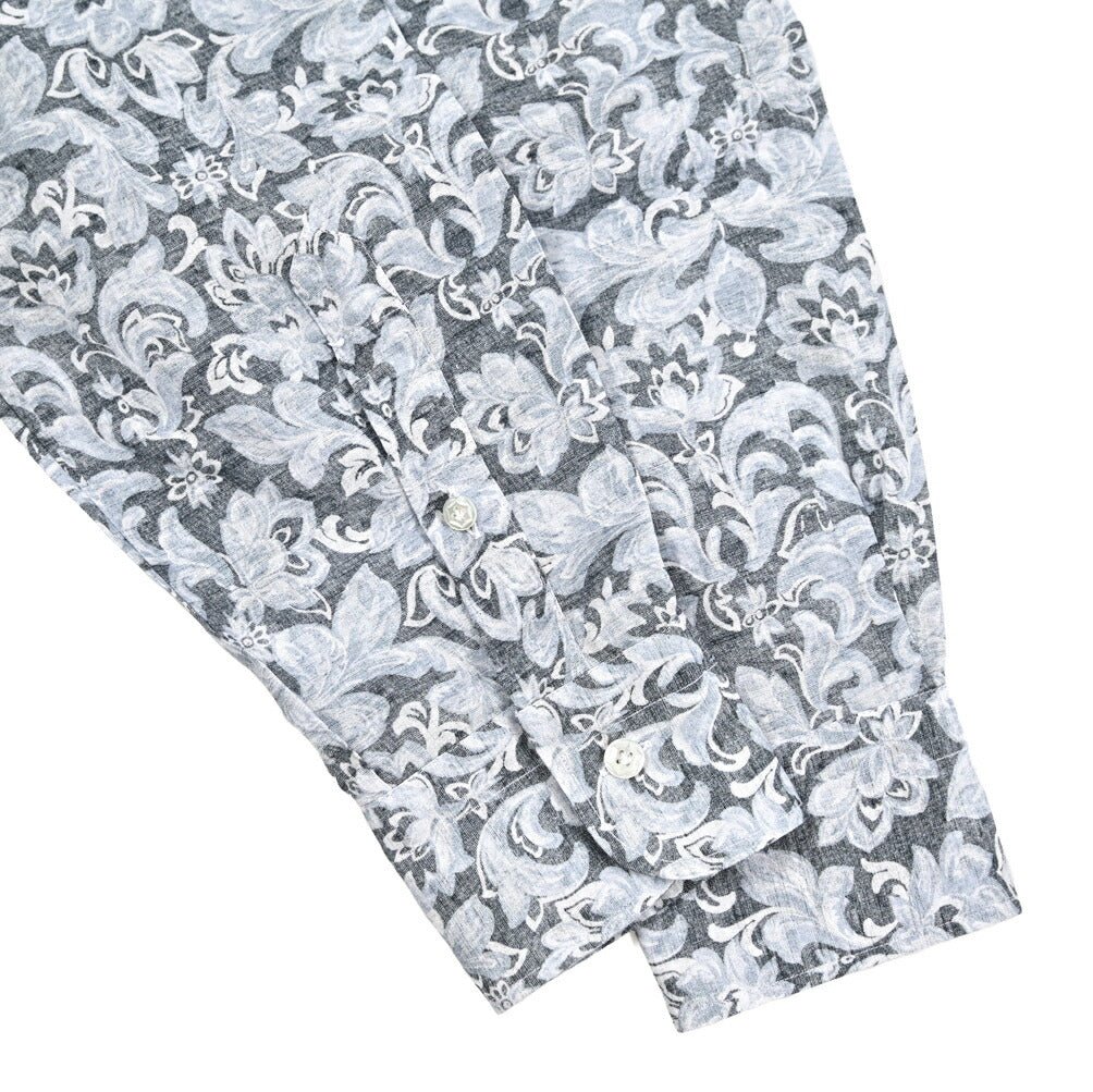 BARBA DANDYLIFE リネン混コットン ホリゾンタルカラーシャツ｜435594｜GUARDAROBA MILANO OFFICIAL STORE