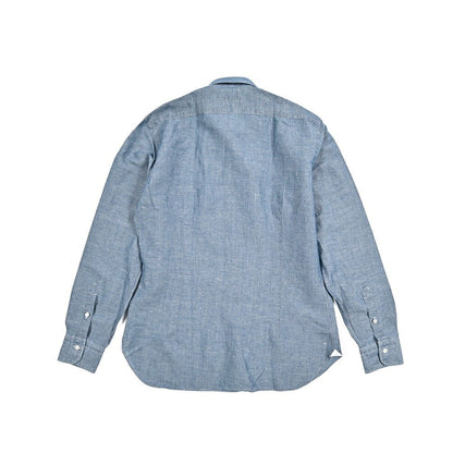 BARBA DANDYLIFE リネン混コットン ホリゾンタルカラーシャツ｜435628-40｜GUARDAROBA MILANO OFFICIAL STORE