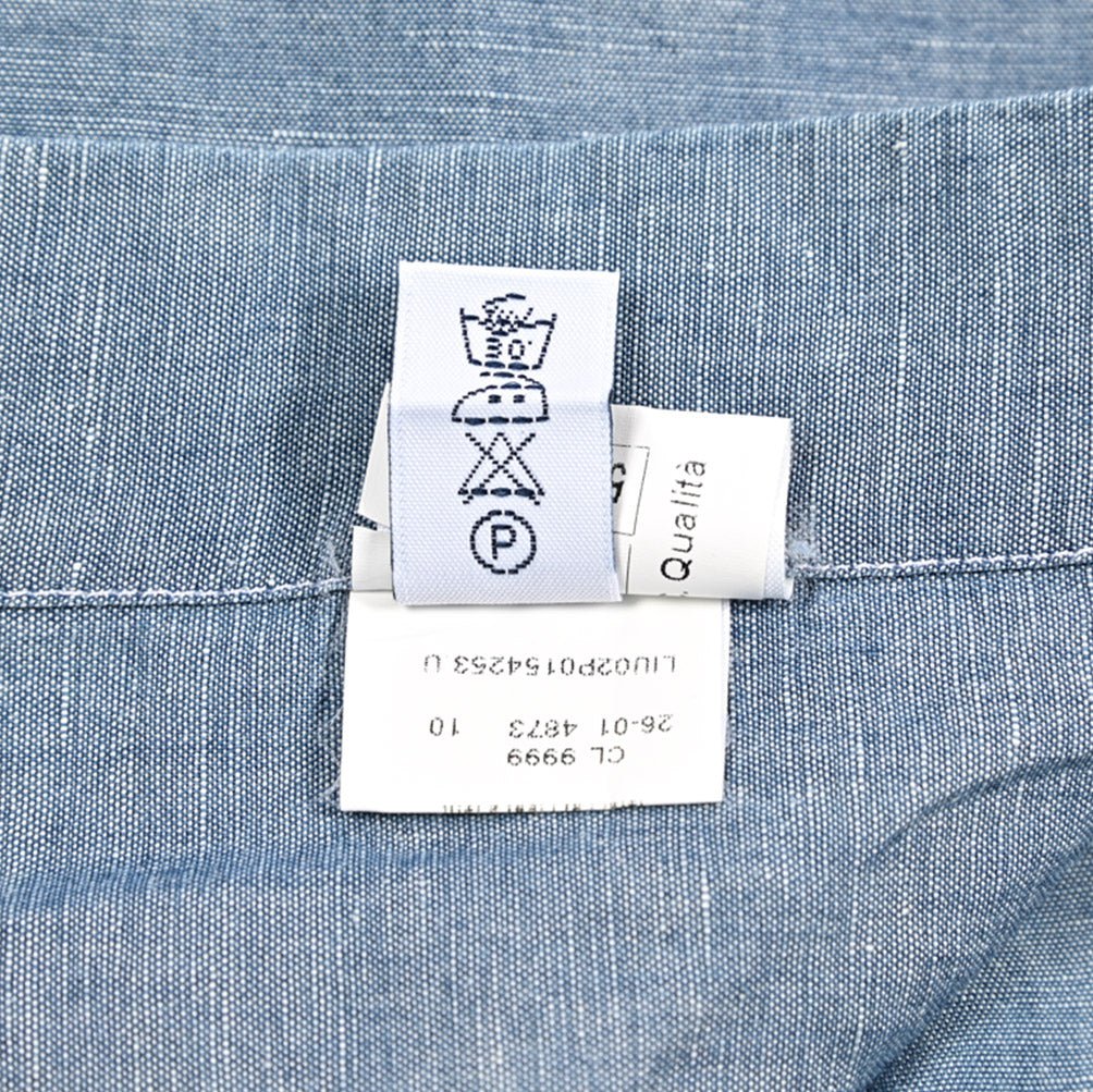 BARBA DANDYLIFE リネン混コットン ホリゾンタルカラーシャツ｜435628-40｜GUARDAROBA MILANO OFFICIAL STORE