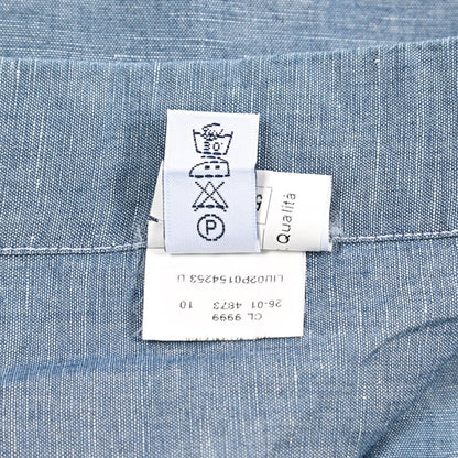 BARBA DANDYLIFE リネン混コットン ホリゾンタルカラーシャツ｜435628-40｜GUARDAROBA MILANO OFFICIAL STORE