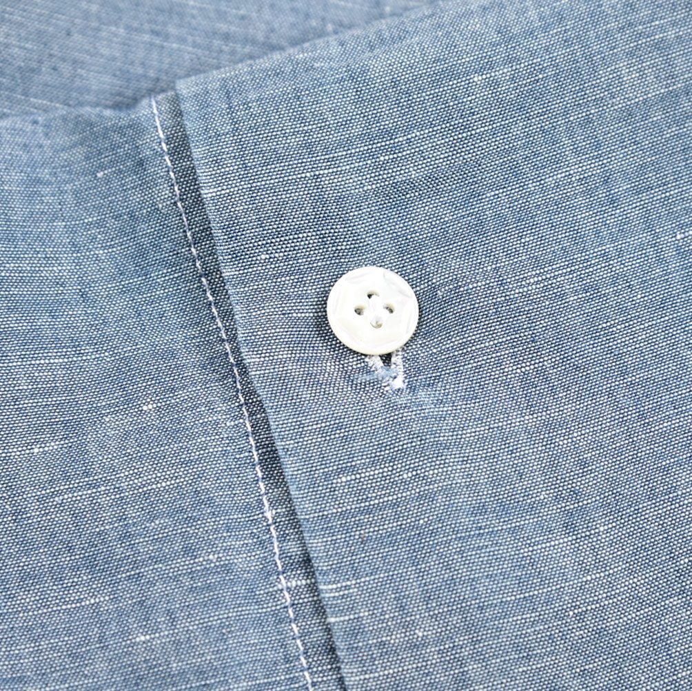 BARBA DANDYLIFE リネン混コットン ホリゾンタルカラーシャツ｜435628-40｜GUARDAROBA MILANO OFFICIAL STORE